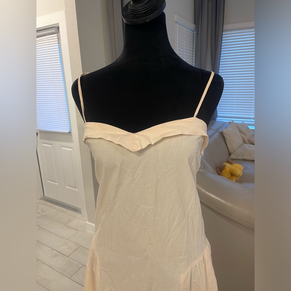 Vintage Rare Janet Russo Cotton Dress 80s 90s Sweetheart Cottage Picnic US 8 - Picture 2 of 8